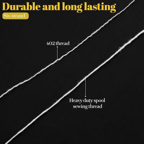 6 Pack Heavy-Duty Polyester Sewing Machine Thread 6-Ply Industrial for Rice Bags, Canvas, Carpet, Leather Composite Bags in Kuwait