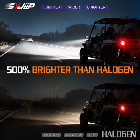 881 LED Powersport Bulbs For Polaris RZR S 800 (2009-2010) / RZR 800 EFI (2008 2009 2010), 886/894/896 Fog Lights for ATV/UTV Offroad Bulb, 500% Brightness 6000K White Light, Plug and Play, Pack of 2 in Kuwait