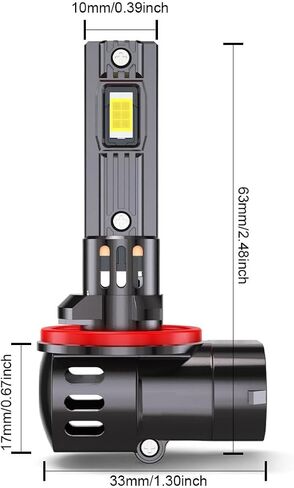 881 LED Powersport Bulbs For Polaris RZR S 800 (2009-2010) / RZR 800 EFI (2008 2009 2010), 886/894/896 Fog Lights for ATV/UTV Offroad Bulb, 500% Brightness 6000K White Light, Plug and Play, Pack of 2 in Kuwait