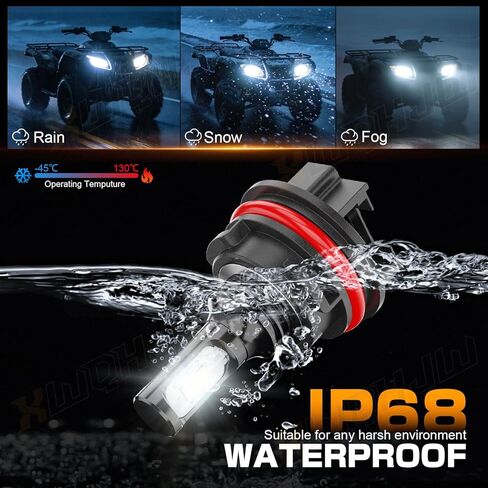 3570-HP11 LED Bulbs For FourTrax Rancher 350 TRX350 2000 2001 2002 2003 2004 2005 2006 Powersport Bulbs 6000K White ATV UTV Offroad Light, Plug n Play 2-Pack in Saudi Arabia
