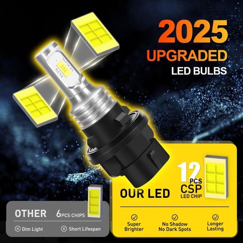 Light Bulbs for Honda ATV TRX500FPA, 6000K White Beam, OE 34901-HP5-601, Plug and Play, Pack of 2 in Kuwait