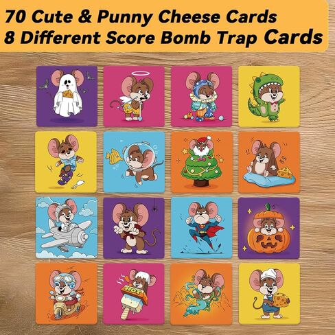 The Hilarious Memory Matching Card Games, Mouse & Cheese-Snatching Party Game | Family Board Game for Kids, Teens & Adults | 2-6 Players, Age 7+ in Saudi Arabia