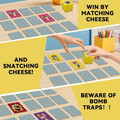 The Hilarious Memory Matching Card Games, Mouse & Cheese-Snatching Party Game | Family Board Game for Kids, Teens & Adults | 2-6 Players, Age 7+ in Saudi Arabia