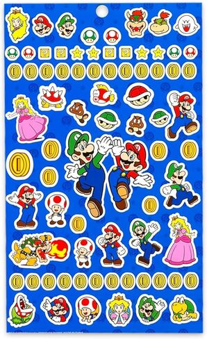 مجموعة بطاقات Ultimate Super Mario UNO - حزمة مع مجموعتين من بطاقات UNO لألعاب الفيديو للأطفال بالإضافة إلى الملصقات، المزيد | أنشطة سوبر ماريو بروس للأطفال، ليلة الألعاب العائلية in Kuwait