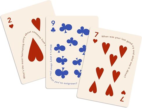 Candid Playing Cards with Conversation Starter Questions, 52-Card Deck in Vintage Metal Tin, Icebreaker Card Game for Adults and Teens, Couples Date Night, Family Game Night in Kuwait