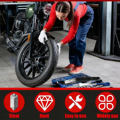 مكواة إطارات منحنية مقاس 16 بوصة، أذرع ملاعق إطارات فولاذية شديدة التحمل للدراجات النارية، الدراجة الترابية، UTV، أدوات تغيير الإطارات ATV in Kuwait