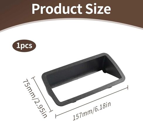Tailgate Handle Bezel Compatible with 1994-2004 Chevy S10 GMC Sonoma, Rear Outer Tailgate Handle Trim Cover Replaces 76108 15007219 in Saudi Arabia