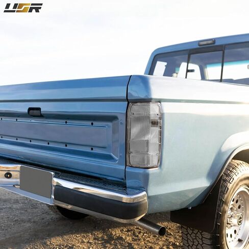 USR UNIQUE STYLE RACING 83-92 Ranger Pick-Up Tail Light - Rear Lamps Pair (Left + Right) Compatible with 1983-1992 Ford Ranger PickUp Truck All Models 1st Gen (CLEAR LENS with RED BULBS) in Kuwait
