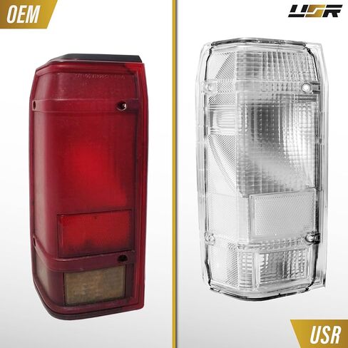 USR UNIQUE STYLE RACING 83-92 Ranger Pick-Up Tail Light - Rear Lamps Pair (Left + Right) Compatible with 1983-1992 Ford Ranger PickUp Truck All Models 1st Gen (CLEAR LENS with RED BULBS) in Kuwait