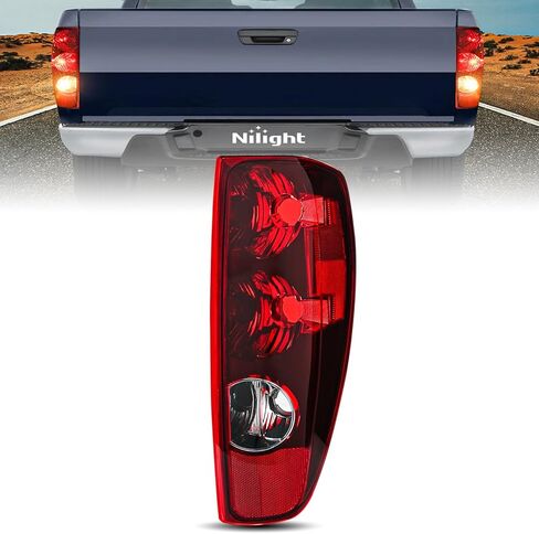 مجموعة الضوء الخلفي Nilight متوافقة مع 2004 2005 2006 2007 2008 2009 2010 2011 2012 Chevy Colorado GMC Canyon 2006-2008 Isuzu Tail Light Rear Lamp OE Style Driver Side Smoke Red Lens in Kuwait
