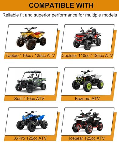3 Bolt Starter Motor Kit with Solenoid Relay & CDI Compatible with 50cc 70cc 90cc 100cc 110cc 125cc Chinese ATV Quad Dirt Bike Pit Bike Go Kart 4 Wheeler TaoTao Coolster Roketa SSR in Saudi Arabia