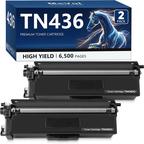 TN436BK Super High Yield TN436 Black Toner Cartridge Replacement for Brother TN-436BK TN436 TN-436 TN433BK TN431BK MFC-L8900CDW MFC-L8610CDW HL-L8360CDW HL-L8260CDW Printer Toner, 2 Pack in Saudi Arabia
