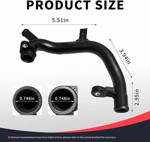 06J121065F Coolant Water Hose Pipe Compatible with Audi A3 Q3 TT Fit for VW CC Eos GTI Jetta Passat Tiguan 06J121065H 06J121065B 06J121065E in Saudi Arabia