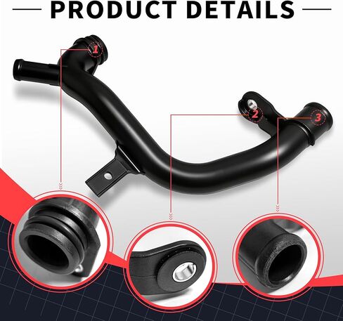 06J121065F Coolant Water Hose Pipe Compatible with Audi A3 Q3 TT Fit for VW CC Eos GTI Jetta Passat Tiguan 06J121065H 06J121065B 06J121065E in Saudi Arabia