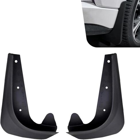 2 PCS Car Mud Flaps, Splash-protection Waterproof Fender Kit, Seamless Connection All Weather Left Right Mudguard Protector, Universal Modification Hardware for Most Cars SUVs (Black) in Kuwait
