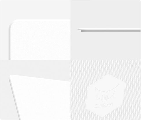White Plastic Resin Hard Mouse Pad Premium Esports Waterproof Ultra Smooth No Irritating Smell Environment Fast and Accurate Control for Office and Gaming Laptop(11.81x9.45in) in Saudi Arabia