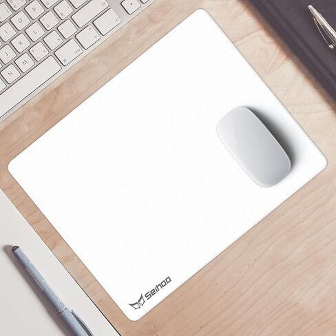 White Plastic Resin Hard Mouse Pad Premium Esports Waterproof Ultra Smooth No Irritating Smell Environment Fast and Accurate Control for Office and Gaming Laptop(11.81x9.45in) in Saudi Arabia