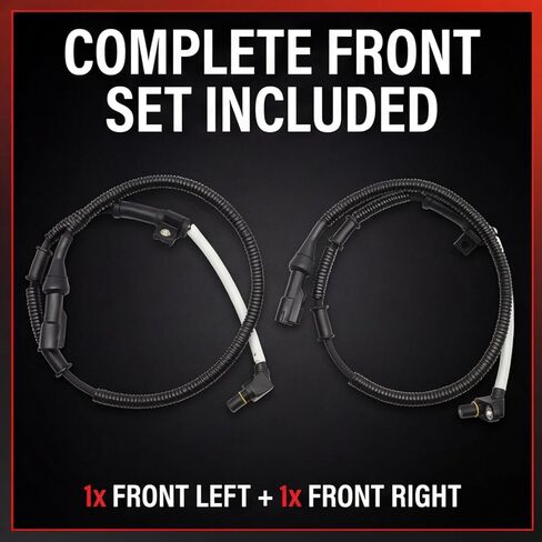 2PCS Front ABS Wheel Speed Sensor ALS201 Compatible with Ford Expedition F150 F250 F350 Lincoln Navigator Replaces F65Z2C204DB XL3Z2C204AA in Kuwait