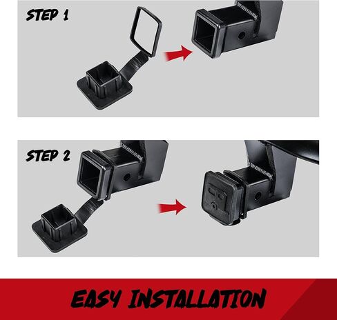 DBXB-RV Standard 2-Inch Anti-Drop Trailer Hitch Cover, Tube Cover, Plug Insert, Cap Rubber, Fits with 2-Inch Class 3/4/5 Towing Hitch Receiver for SUVs, ATV, UTV. Prevent DUST/Rust for Trailer Hitch. in Saudi Arabia