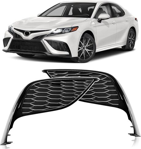 Front Fog Light Cover Compatible with 2012 2013 2014 Camry L/LE/XLE/Hybrid (XLE, LE), ABS Front Fog Lamp Cover trim for Left &Right Side Replaces for 5212806260 5212706260 in Saudi Arabia