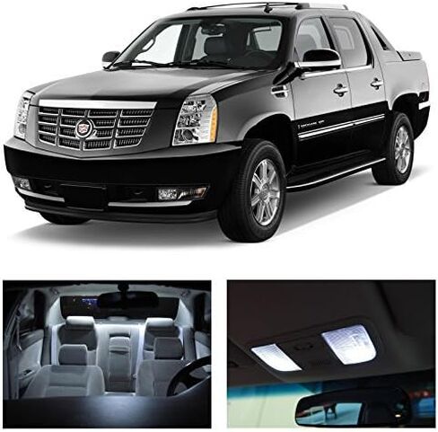 Interior LED Lights Replacement for 2007-2014 Cadillac Escalade EXT Accessories Package Kit (16 Bulbs), WHITE in Saudi Arabia