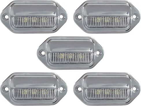 LONG HAUL LED License Plate Lights | Chrome | Interior Step Light (2 Pack) in Saudi Arabia