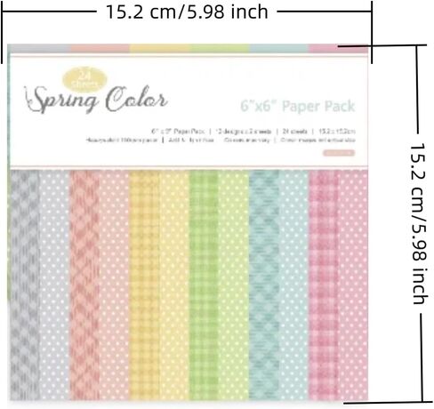 12 Sheets 6"x6" Pink Spring Scrapbook Paper, Single-Sided Pattern Decorative Paper Scrapbook Supplies and Card Making Supplies for DIY Album, Hand Account and Travel Diary Craft Projects in Saudi Arabia