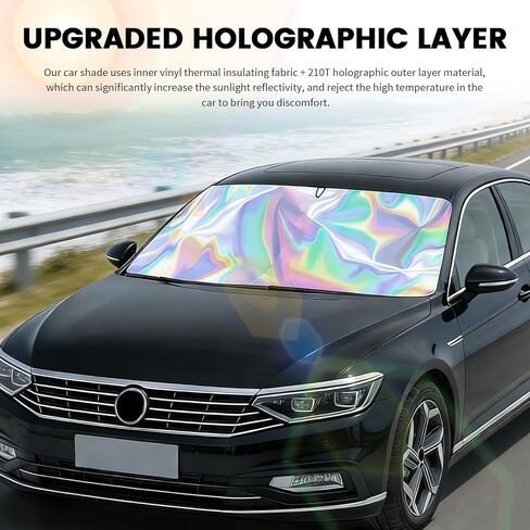 59x31 Car Windshield Sun Shade,Foldable Sun Blocker for Car Windshield with Storage Pouch,Universal Windshields Cover Suns Shade for Most Cars & Small SUVs for Summer Parking in Saudi Arabia