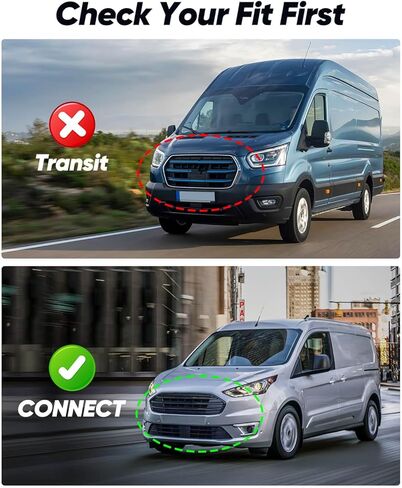 Van Mats for Ford Transit Connect: Custom Fit 2014-2021 Vinyl Floor and Floor Posts Front Row with Secondary Footrest Only – Heavy-Duty All-Weather TPE Accessories for Van Cargo | Work | Family in Saudi Arabia
