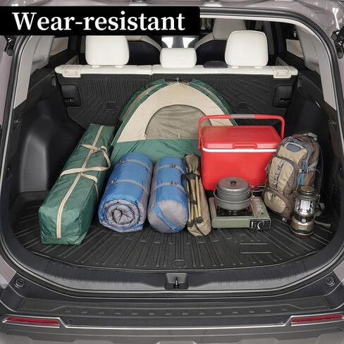 Car Floor Mats for 2026 Toyota RAV4 Hybrid (Not for Phev) TPE Full Set with Cargo Liner & 2nd Row Backrest Mat,All Weather Protection Custom Fit Full Coverage Anti-Slip Waterproof in Kuwait