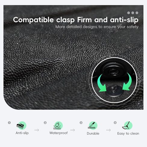 Car Floor Mats for 2026 Toyota RAV4 Hybrid (Not for Phev) TPE Full Set with Cargo Liner & 2nd Row Backrest Mat,All Weather Protection Custom Fit Full Coverage Anti-Slip Waterproof in Kuwait