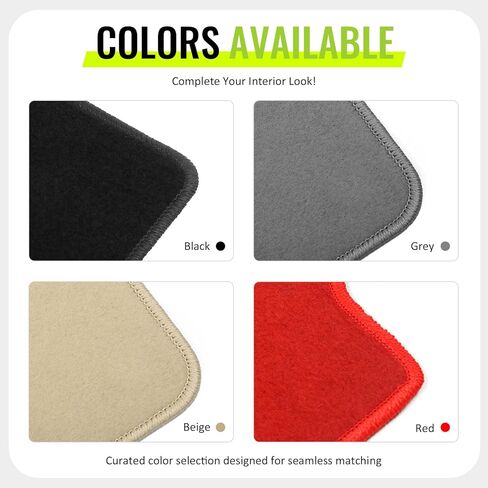 Nylon Floor Mats, Compatible with 84-91 BMW E30 3 Series Coupe Black Front Rear 4 Pieces Full Set Interior Car Carpets Liner in Saudi Arabia