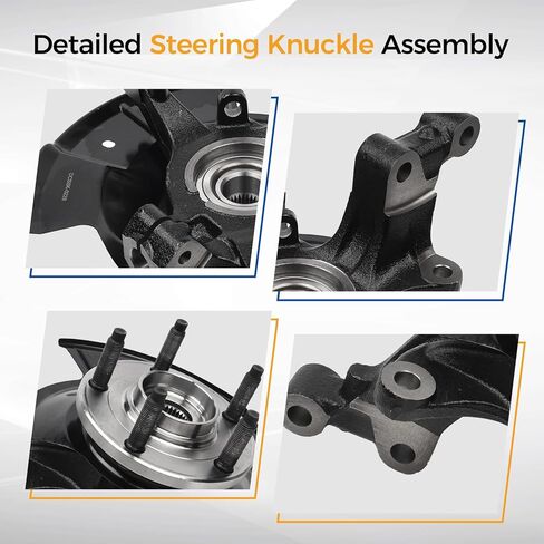 PAROD LK057 Front Left Steering Knuckle and Wheel Hub Assembly Fit for 2011 2012 2013 2014 Ford Edge, Driver Side, 686-265 in Kuwait