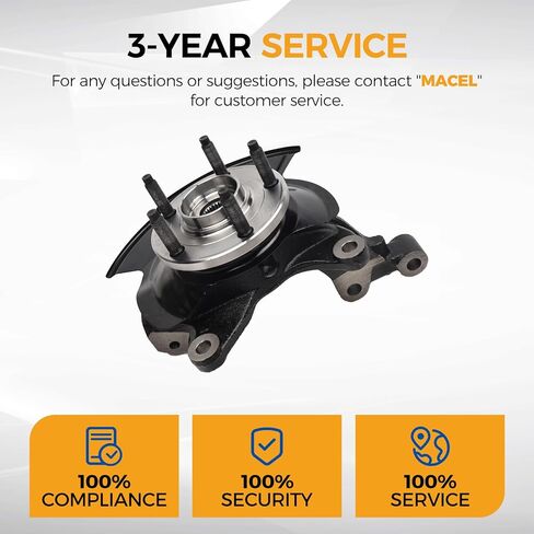 PAROD LK057 Front Left Steering Knuckle and Wheel Hub Assembly Fit for 2011 2012 2013 2014 Ford Edge, Driver Side, 686-265 in Kuwait