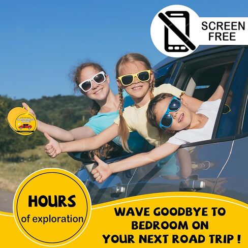 Kids Scavenger Hunt Game - Roads Trip Edition, Toddler Road Rally Scavenger Hunt Cards, Road Trip Toys Games for 3 Year Old's & Up, Outdoor Preschooler Car Activities, Educational Family Fun Game Gift in Kuwait