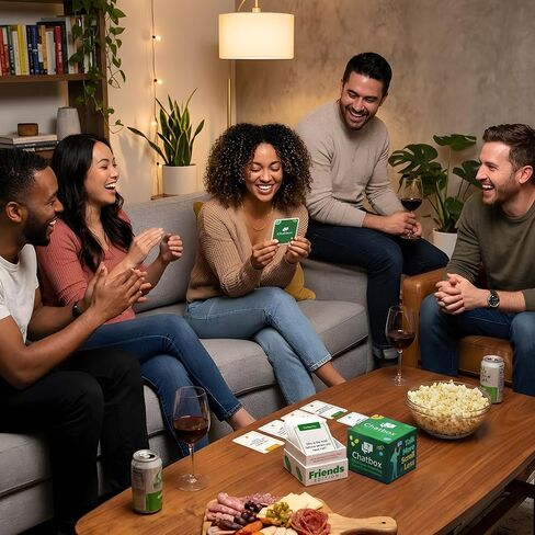 Chatbox Friends Edition Conversation Card Game for Adults and Teens 15+, Fun Party and Travel Game with Thought Provoking Questions, Group Table Game for Friends, Game Nights and Hangouts in Saudi Arabia