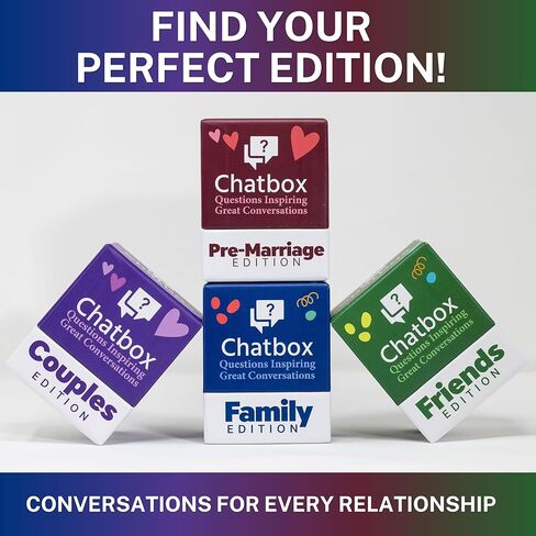 Chatbox Friends Edition Conversation Card Game for Adults and Teens 15+, Fun Party and Travel Game with Thought Provoking Questions, Group Table Game for Friends, Game Nights and Hangouts in Saudi Arabia