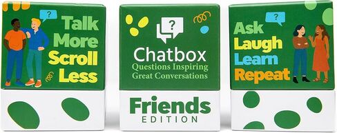 Chatbox Friends Edition Conversation Card Game for Adults and Teens 15+, Fun Party and Travel Game with Thought Provoking Questions, Group Table Game for Friends, Game Nights and Hangouts in Saudi Arabia