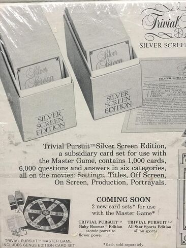 Trivial Pursuit Silver Screen Edition Subsidiary Card Set in Saudi Arabia