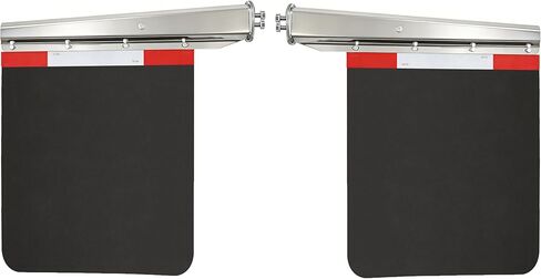 1 1/8" Tapered Mud Flaps Hangers for Semi Truck Stainless Steel Mudflap Hangers with 1/5" Thick 24"×30" Mudflaps in Saudi Arabia