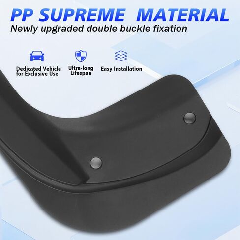 Compatible with Tesla Model 3 2024 2025 2026 Mud Flaps & Splash Guards Model 3 Exterior Accessories PP+TPE Soft Material No Drilling One Step Instllation 4pcs in Saudi Arabia