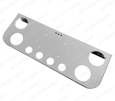 Stainless Steel Rear Center Light Panel w/Cutout + 2.5" Mud Flap Hanger Set in Saudi Arabia