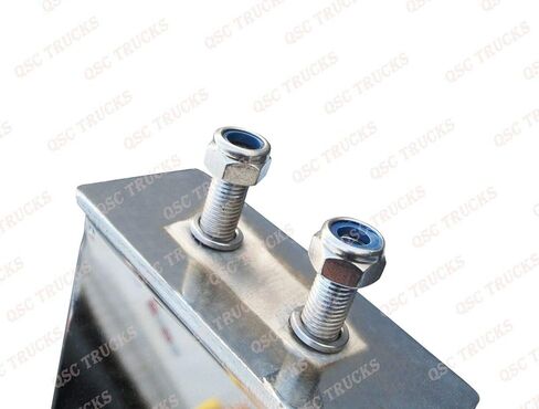 Stainless Steel Rear Center Light Panel w/Cutout + 2.5" Mud Flap Hanger Set in Saudi Arabia