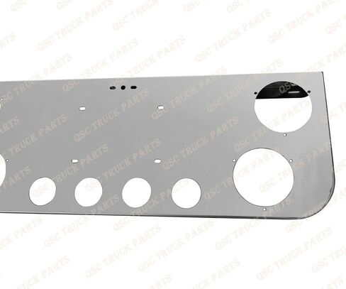 Stainless Steel Rear Center Light Panel w/Cutout + 2.5" Mud Flap Hanger Set in Saudi Arabia