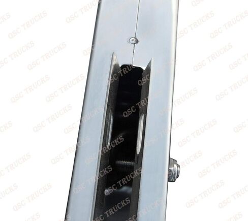 Stainless Steel Rear Center Light Panel w/Cutout + 2.5" Mud Flap Hanger Set in Saudi Arabia