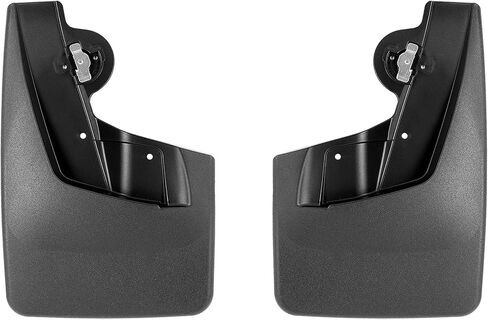 WeatherTech Custom No Drill Splash Guard MudFlaps لسيارة شيفروليه كولورادو، الزوج الأمامي (110171)، أسود in Kuwait