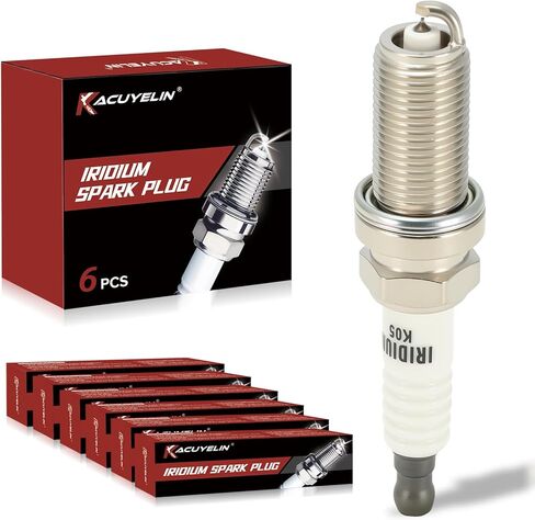 Iridium Spark Plugs Set of 6 6619 Compatible with 2005-2015 Toyota Tacoma Camry Avalon 4Runner FJ Cruiser Highlander RAV4 Sienna Tundra Venza 3.5L 4.0L & 2007-2015 Lexus RX350 ES350 3.5L #LFR6AIX-11 in Saudi Arabia