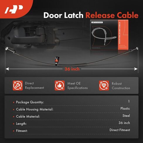 A-Premium 36 Inch Door Latch Release Cable Compatible with Volvo VNL 2005-2010 in Kuwait