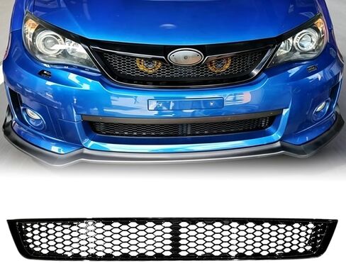 غطاء شبكي من المصد الأمامي السفلي باللون الأسود اللامع متوافق مع سوبارو امبريزا WRX STI 2008 2009 2010 2011 in Kuwait