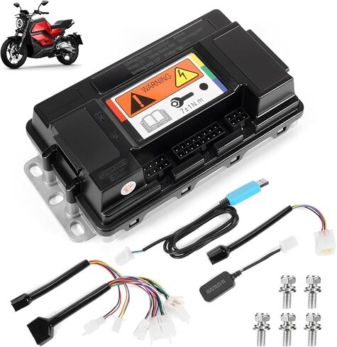 Universal 48V-72V E-Bike Programmable Controller Fit for Electric Dirt Bike Scooter Motorcycle Motor Control Box 170A Programmable Sine Wave Control Module for VOTOL EM50-4, 72300 in Kuwait